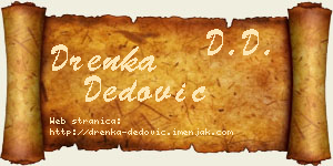 Drenka Dedović vizit kartica